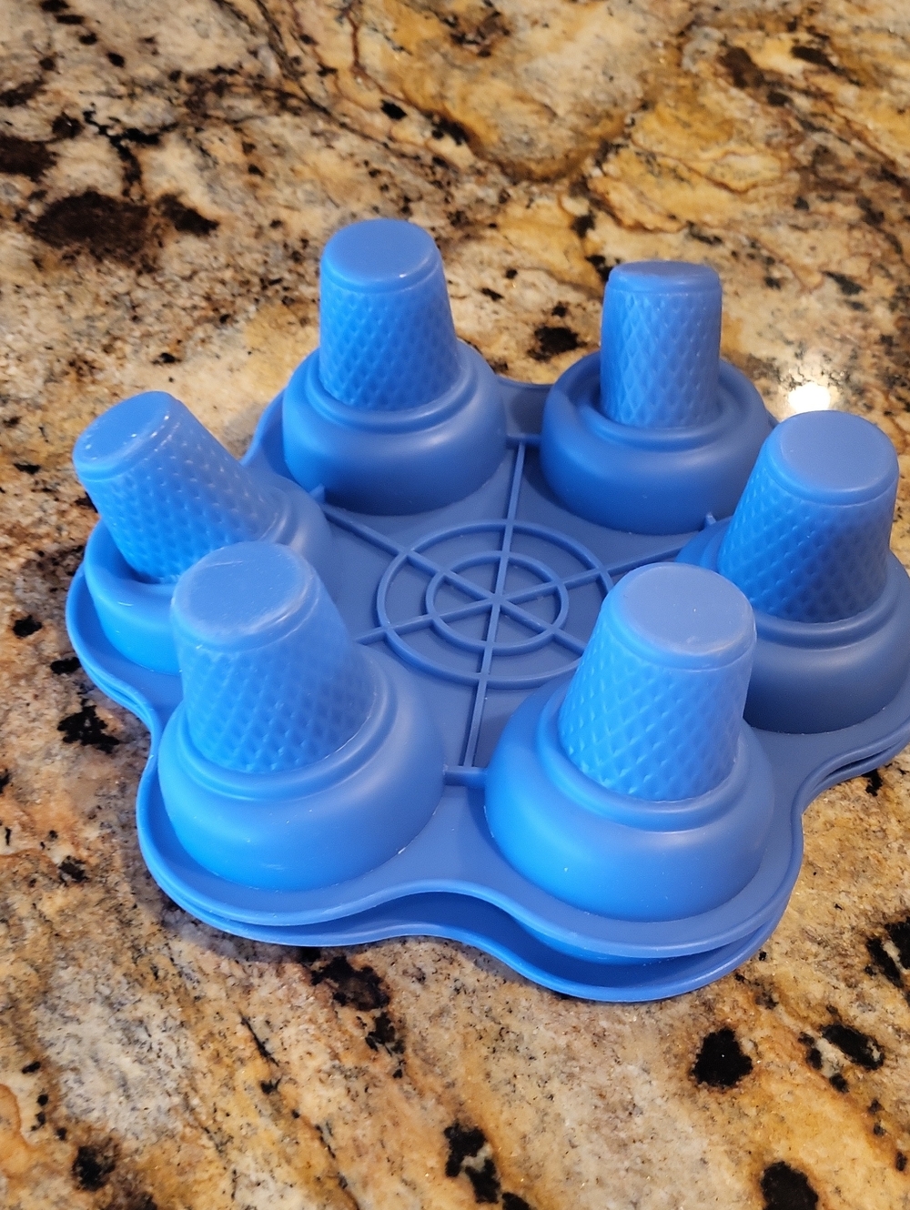 Blue Silicone Popsicle Mold - 12-Cavity Frozen Treat Maker